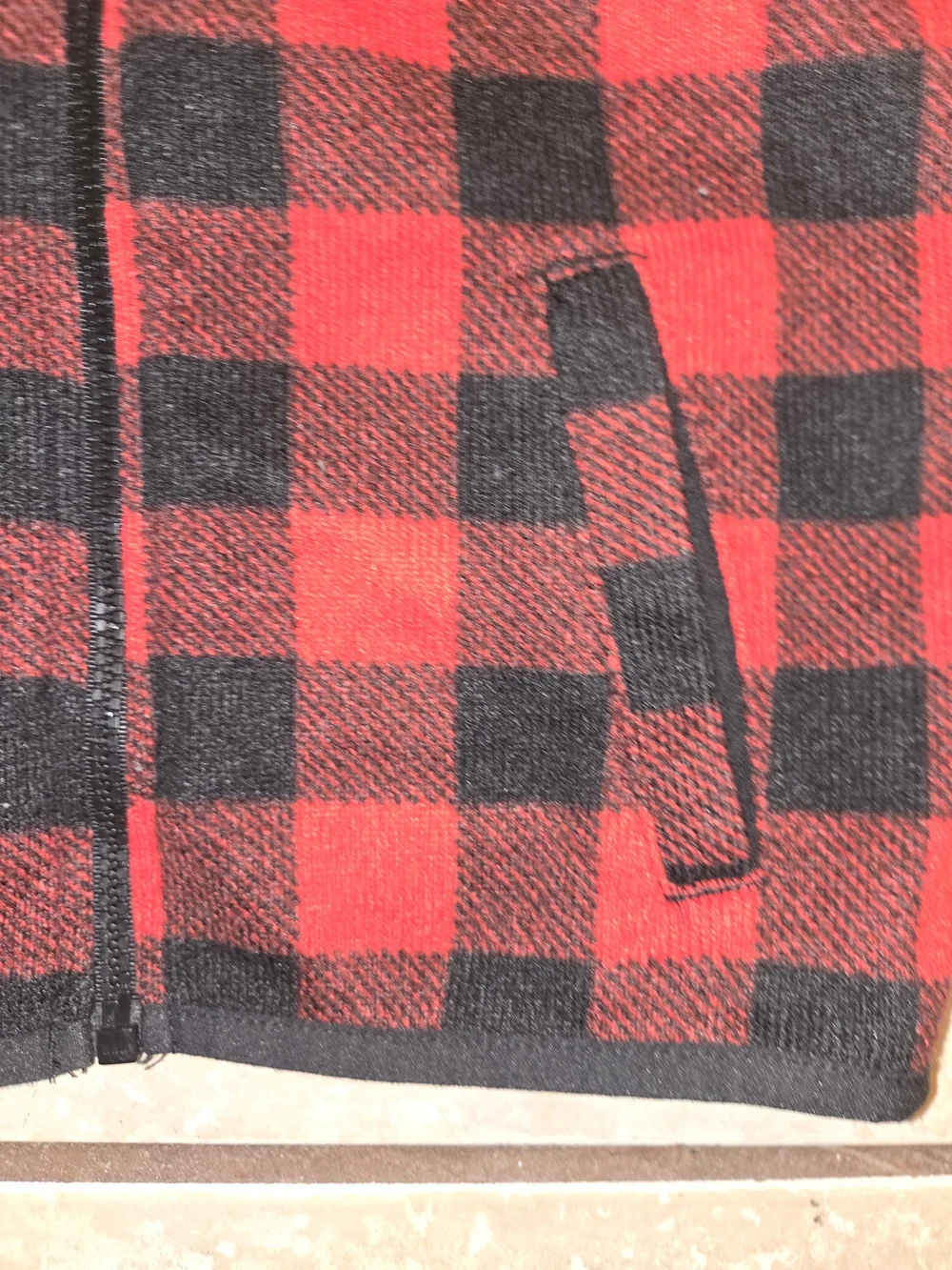365 Kids Garanimals Red and Black Long Sleeve Buffalo Plaid Sweater